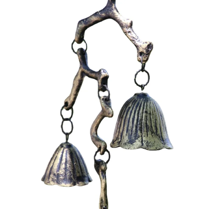 

Branches Drooping Wind Bells Bells Wrought Iron Southern Cast Iron Ornaments Creative Antique Old Home Decorations