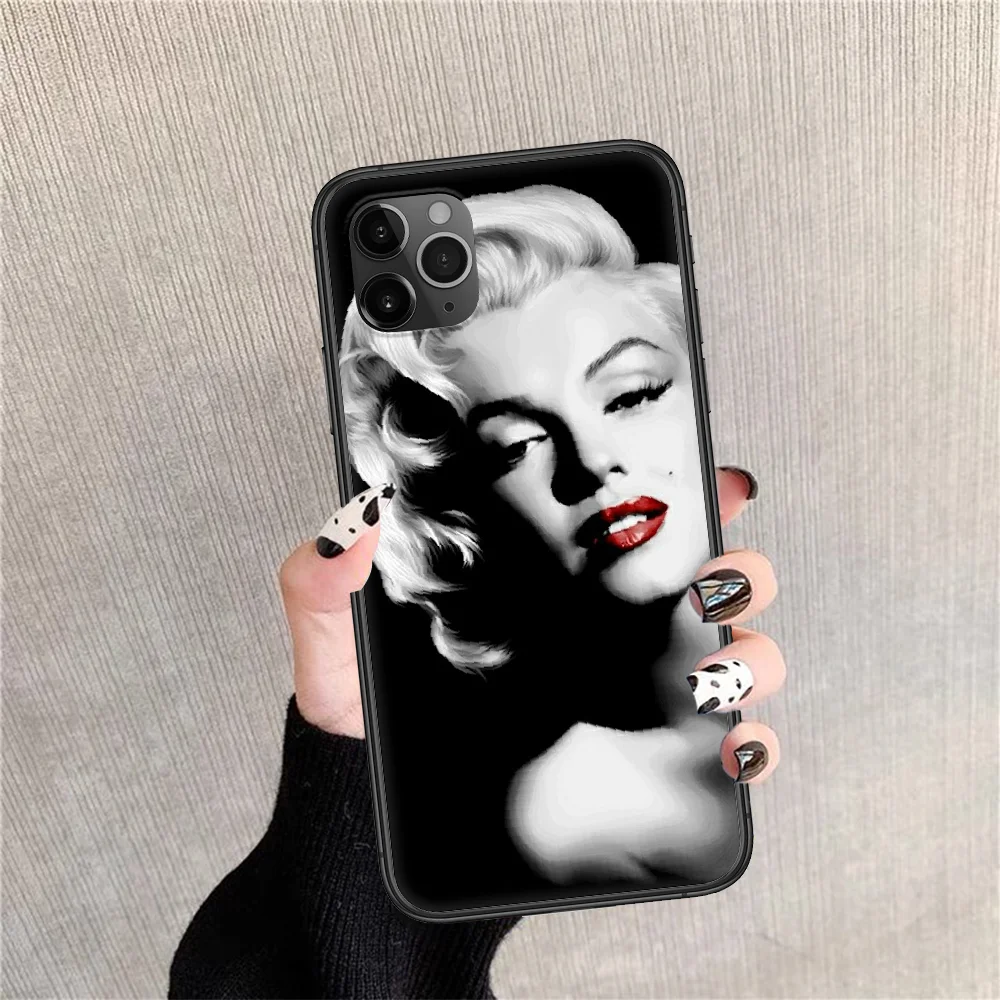 Сексуальный женский чехол для телефона Мэрилин Монро iphone SE 2020 6 6S 7 8 11 12 13 Mini Plus X XS XR
