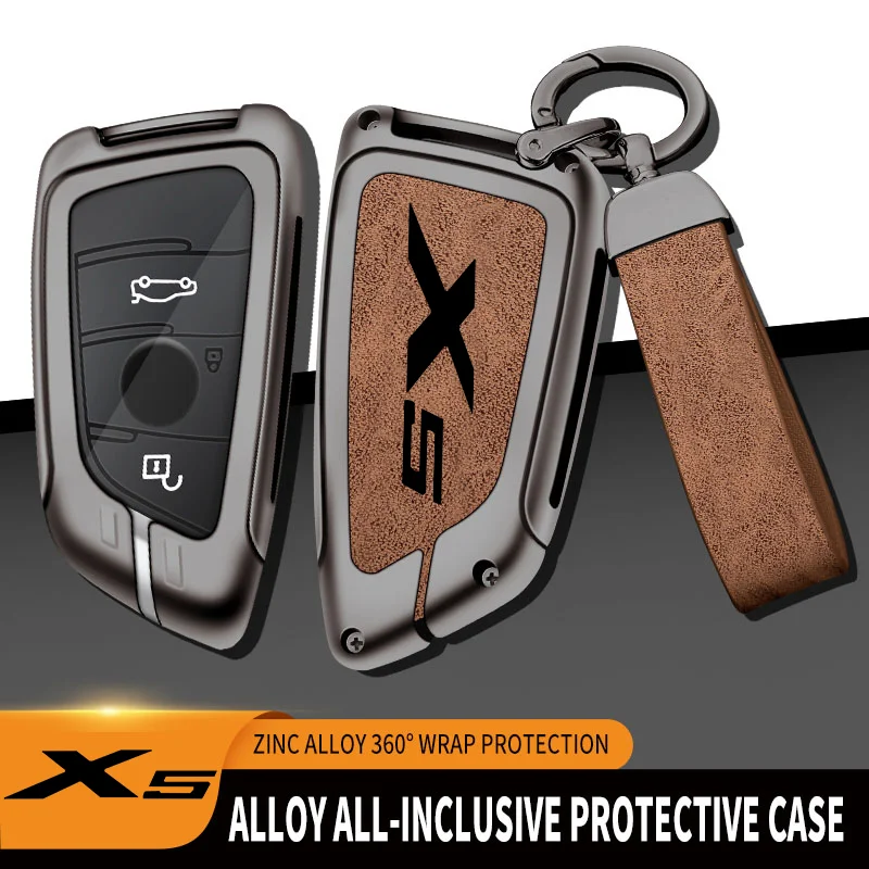 

Zinc Alloy Car Key Case Cover Shell Fob For BMW X5 Remote Control Protector Holder X Full Series For Bmw X5 Car Key Case Cover
