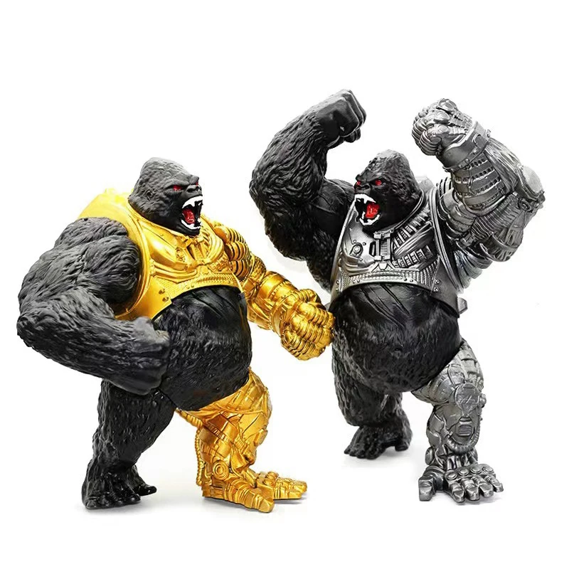 Mechanical Kingkong Diamond Soft Rubber Monster 31cm Pvc Model Children Toys For Kids Gifts