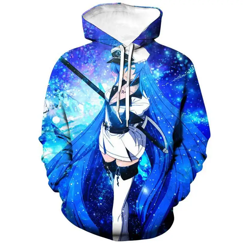 

2023 новые модные толстовки в стиле аниме Akame Ga Kill! Осенняя модная толстовка с капюшоном и 3D-принтом в стиле унисекс, пуловер в стиле хип-хоп, толстовка