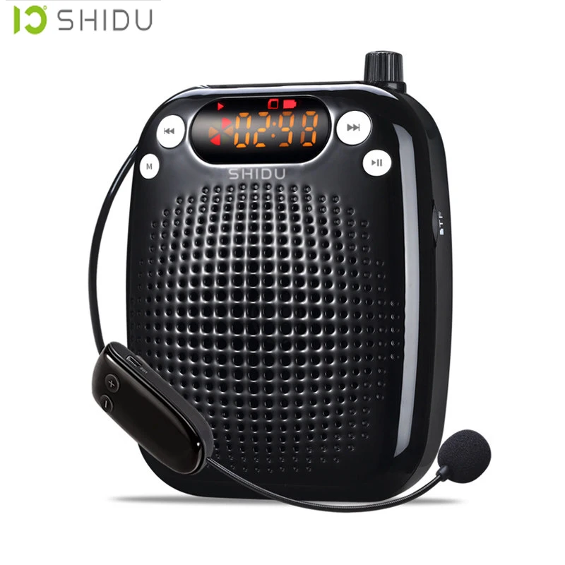 SHUDU S611 Wireless Bluetooth Small Bee Speaker Lecturer, Tour Guide Special High-Power Microphone Can Plug TF Card Speaker