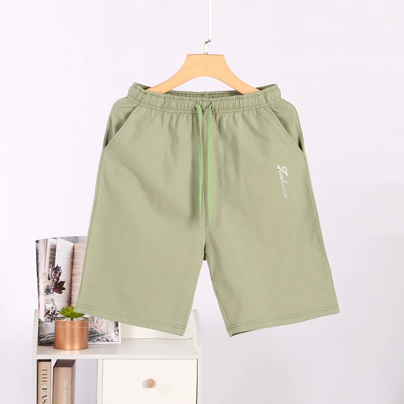 New Summer Men's Cotton Sleeping Shorts Thin Breathable Large Size Sleep Bottoms Simple Home Wear Sleep Pants Pajama Sleep Wear