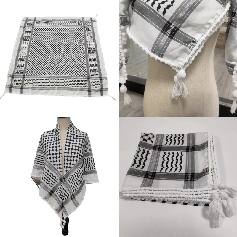 Многофункциональный арабский шарф для энтузиастов культуры платок Keffiyeh дышащий