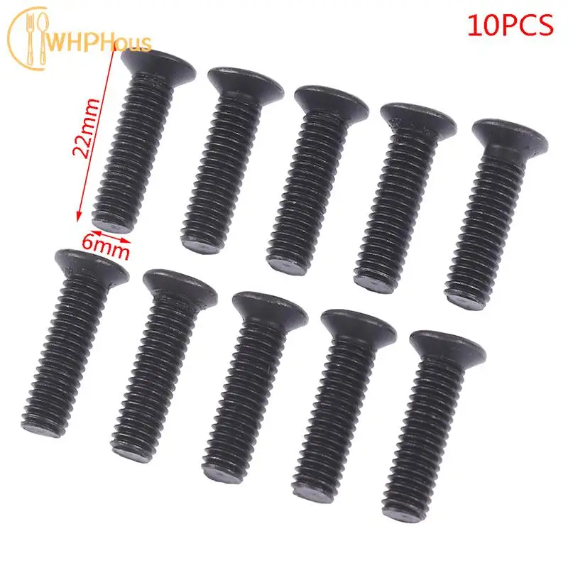 

10Pcs/set Fixing Screw M5*20 M6*22 Left Hand Thread for 1/''UNF 3/8''UNF Drill Chuck Shank Adapter Screw