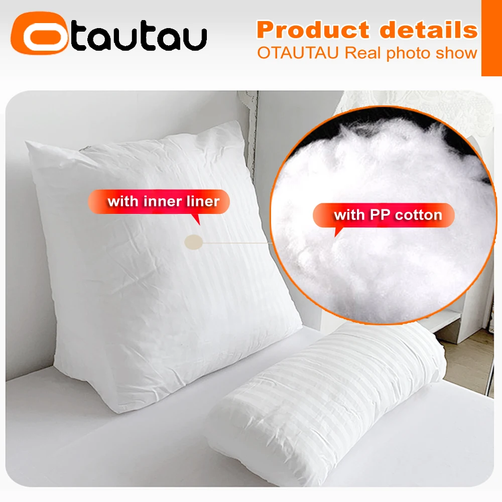 OTAUTAU хлопково-Льняная треугольная подушка для дивана Подушка сна на боку
