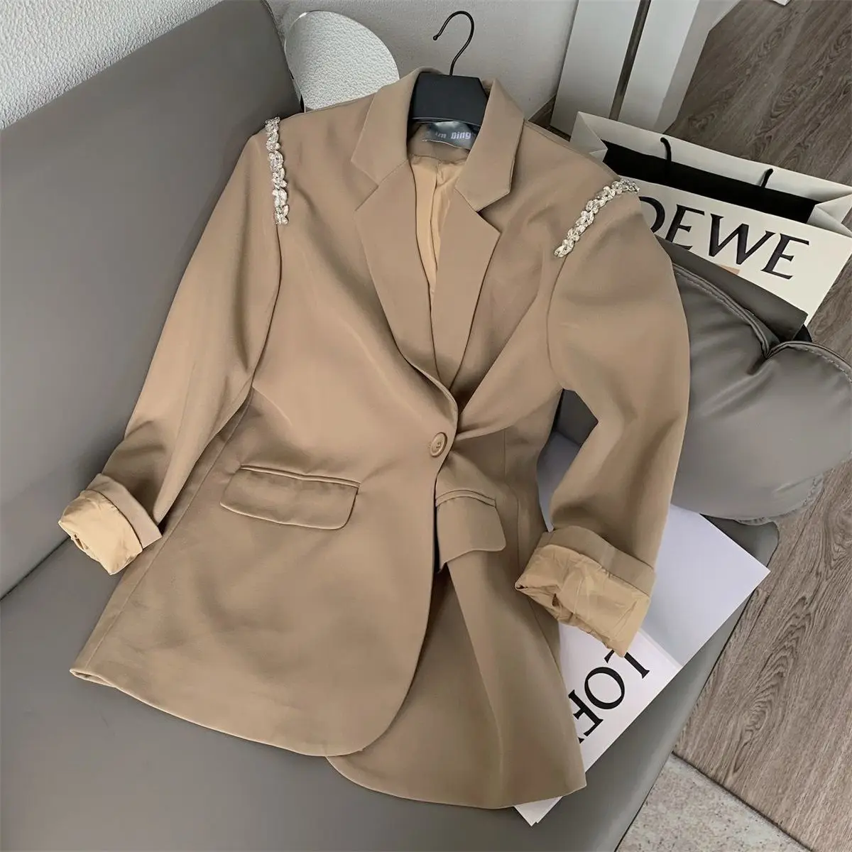2023 New  Suit Coat Mid length Suit Top Trend  women blazers and jackets  blazer femenino  blazers for women