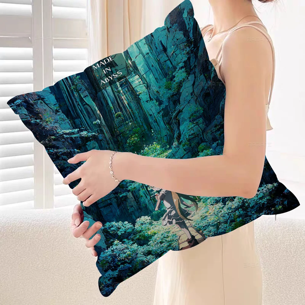 M-Made In A-Abyss Pillow Cover Design Cushion Decor Holiday Decorati