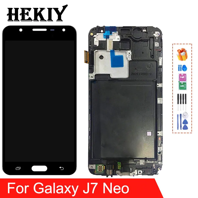 

OLED J701F LCD For Samsung Galaxy J7 Neo Display 5.5"SM-J701F J701M J701 LCD Touch Screen Panel Assembly Replacement Parts