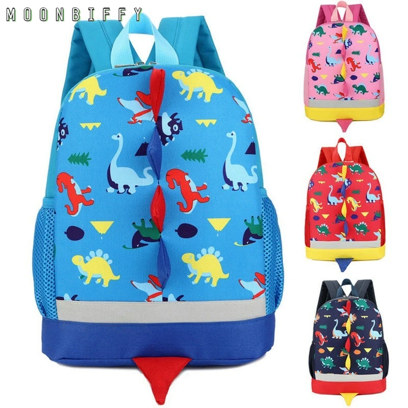 

2021 New Children's Schoolbag Dinosaur Kids Kindergarten School-age Schoolbag Korean Cartoon Children Anti-lost Baby Backpack