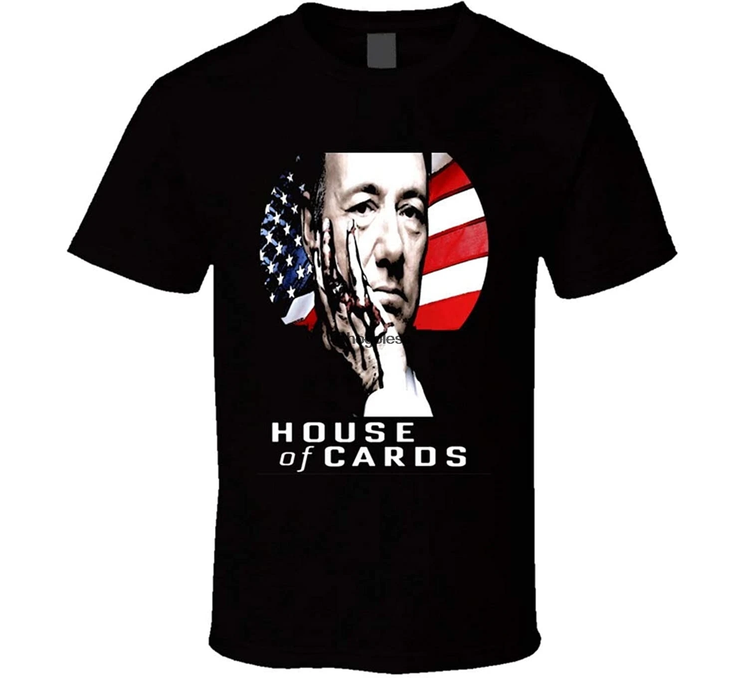Футболка с надписью House of Cards Фрэнка Underwood кровь на руках логотипом tv футболки