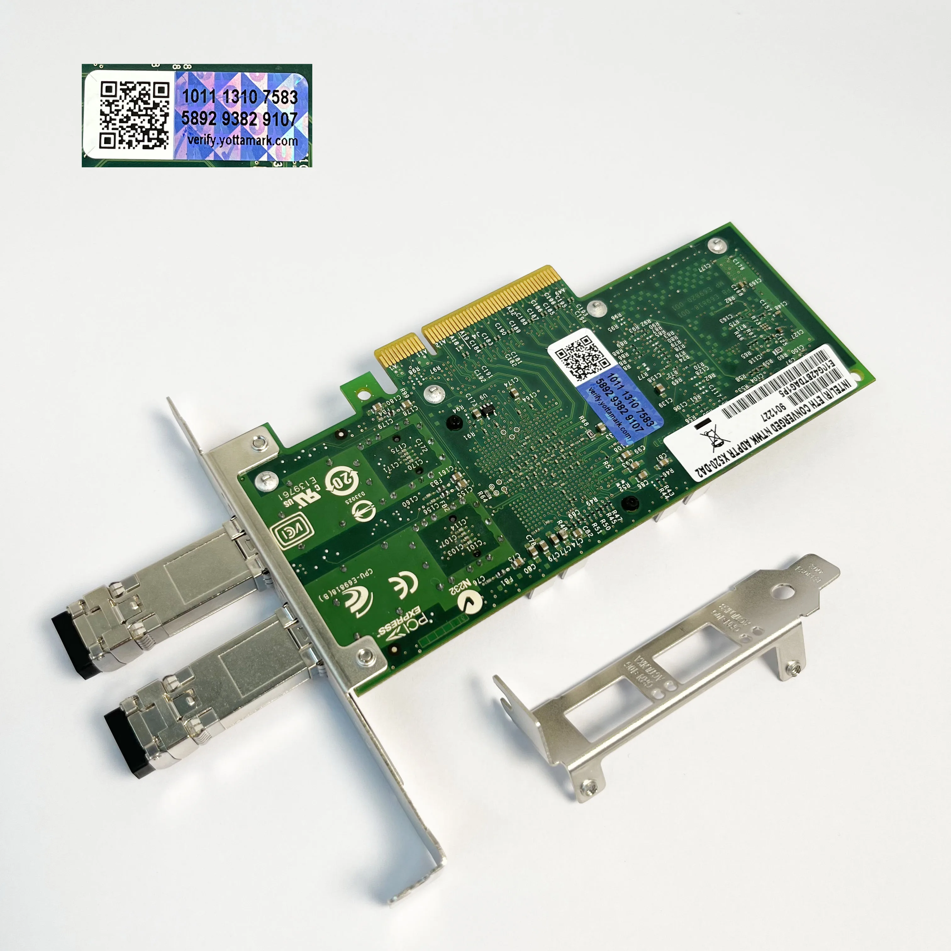 X520-DA2 Intel 10Gb Network Adapter Original NIC Dual E10G42BTDA with Hologram& FTLX8571D3BCV-IT
