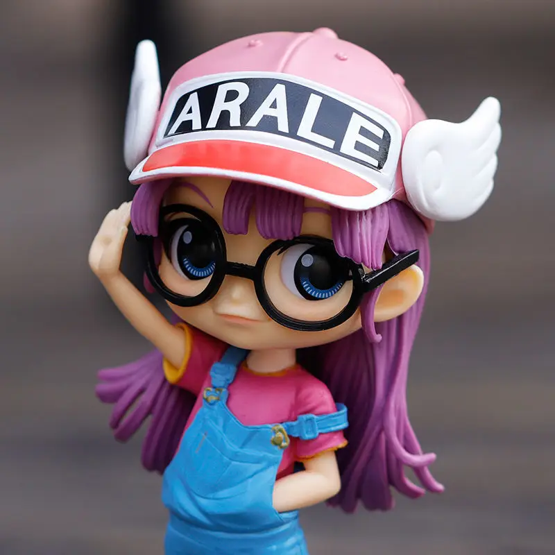 

5.7inch Anime Doll Desktop Decoration COSPLAYCute Arale Hand-made Arale Powder Hair Dr. IQ Xiaoyun Ornaments Model Doll