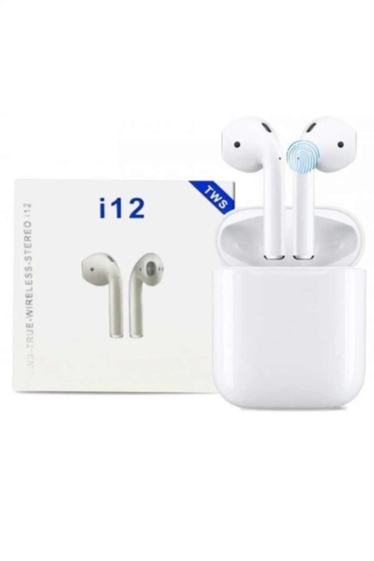 

J55 I12 White I12 Bluetooth V5.0 Wireless I12 Iphone Compatible Bluetooth Headset Hd Audio Quality