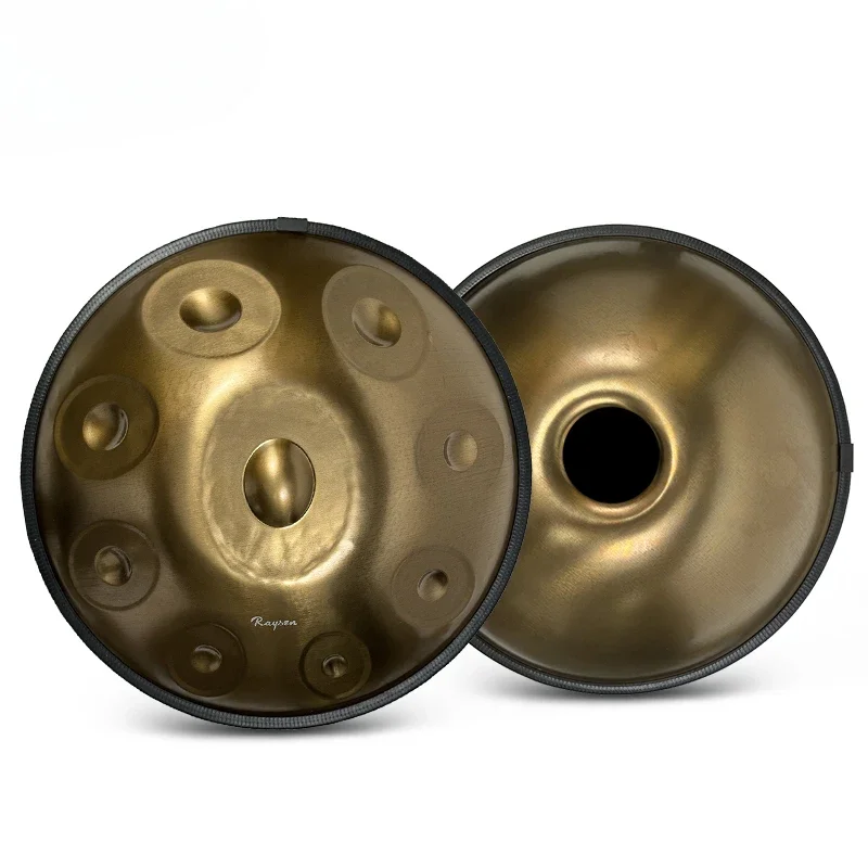 Барабан Handpan 9-нотные ударные инструменты Наборы барабанов Стиль печати Ручная