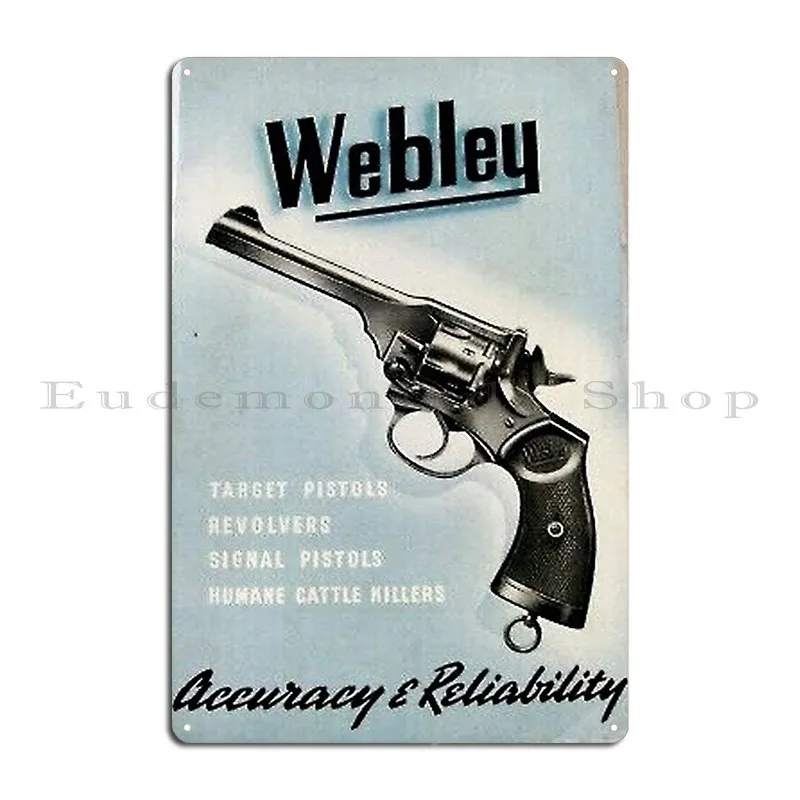 Плакат Webley Gun Mk5 символ знаков искусства металлический плакат Настенный декор