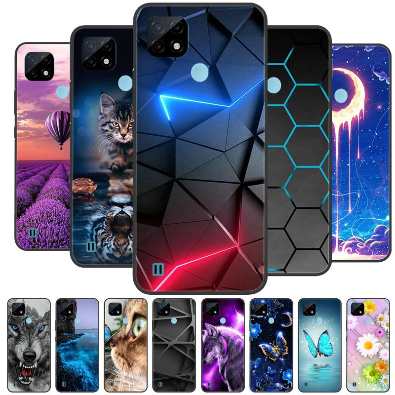 Чехол для Realme C21 защитный чехол телефона C20 милый мультяшный s C11 C 11 2021 |