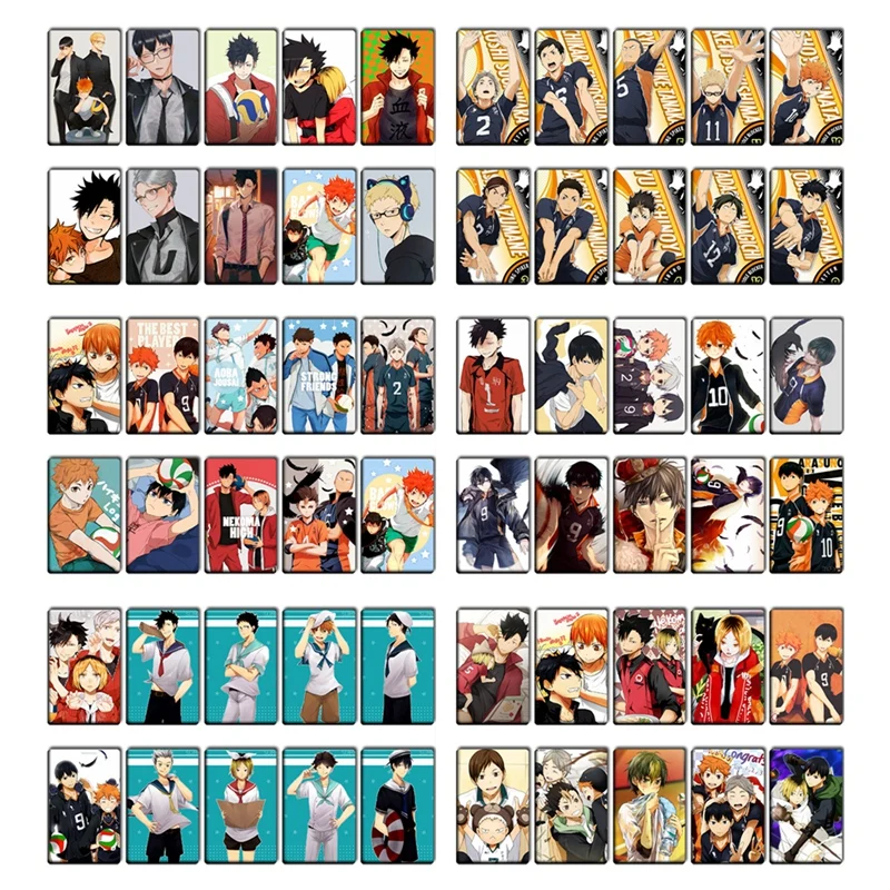 

10 шт./компл. Аниме Haikyuu! Фигурки, наклейки для карт, анимация, периферийная Хината, шойо, тобио, кагеяма, ПВХ, наклейки для студентов, удостовер...