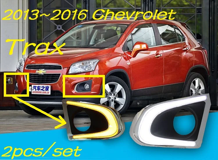 Автомобильный бампер фара для Chevrolet Trax дневное освещение 2013 ~ лет аксессуары