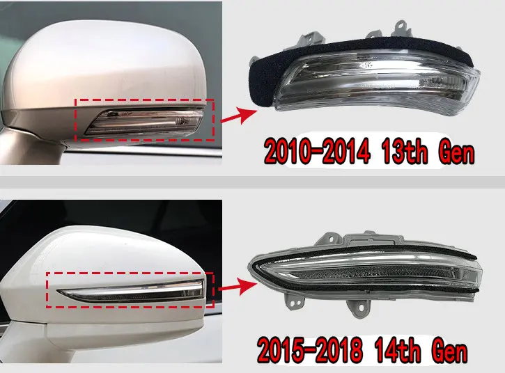 

Auto Side Mirror Turn Signal Lamps for Toyota Crown 2010-2018 13th 14th Generation 81740-30130 81730-30140
