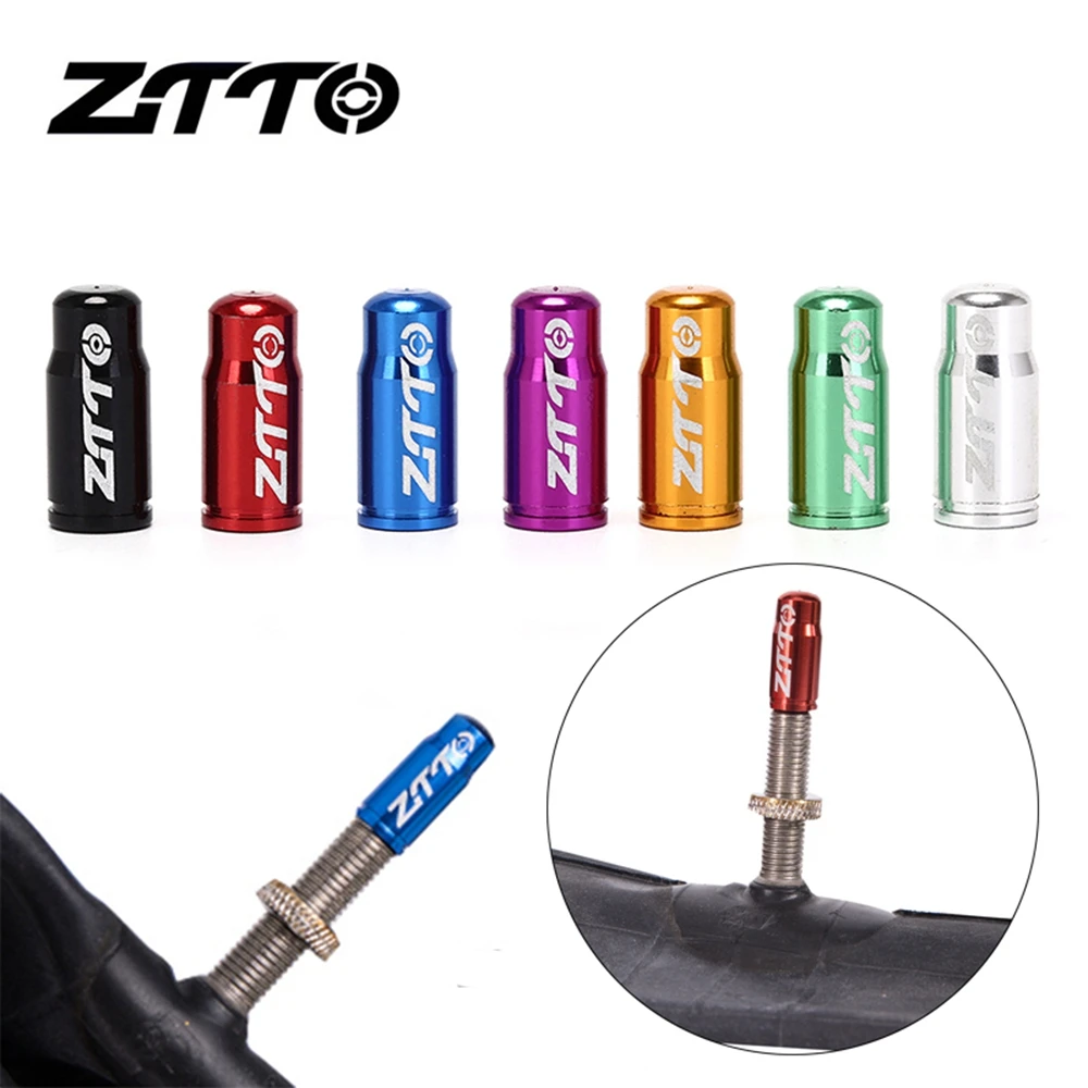 

2pcs Bicycle Presta Valve Cap Aluminum Alloy Road MTB Bike Wheel Tire Covered Protector French Valve Cap Tyre Dustproof Cover