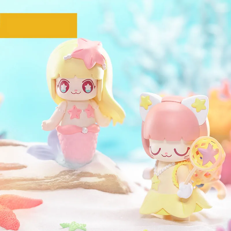 55TOYS Kimmy Miki Under The Sea Series Blind Box Kimmy&Miki Kawaii Anime Action Doll Figure Toy Cute Girl Birthday Gift