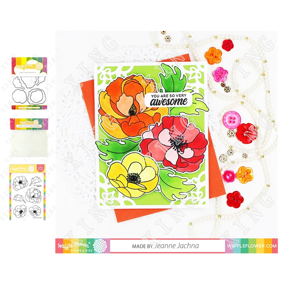 

Spring Flowers Craft Metal Cutting Dies and Stamps Stencils Moulds Diy Scrapbooking Paper Card Gift Decoration 2022 Newest Molds