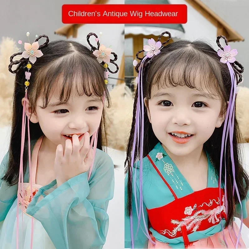 Детский головной убор для девочек в китайском стиле