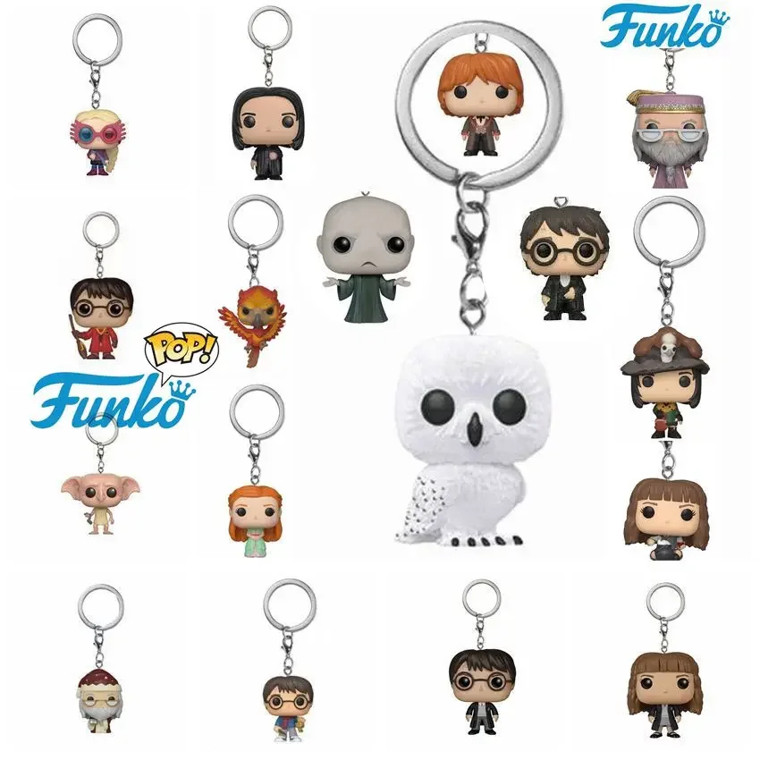 Funko POP Брелок Игрушка Harried Hermione Potters Series Ginny Ron Hedwig Snape Fawkes Dementor Luna Карманный Поп