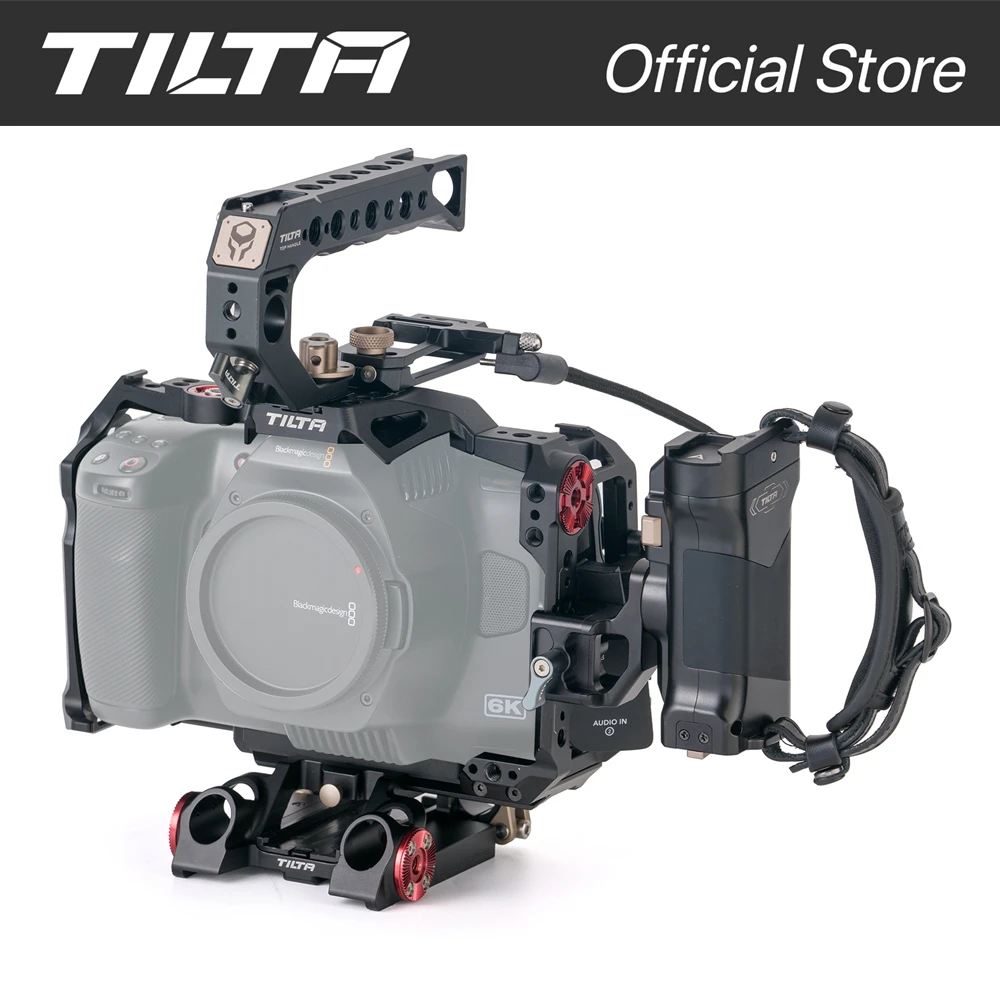 

TILTA TA-T11-A BMPCC 6K Pro/G2 Camera Cage For Blackmagic BMPCC 6K Pro Top Handle Side Handle Tactical Finished kit A/B/C/FCC