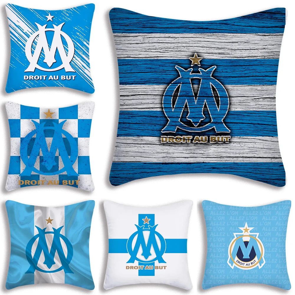 Pillow Covers M-Marseille OmS Cartoon Sofa Decorative Home Double-sided Printing Short Plush Cute Cushion Cover