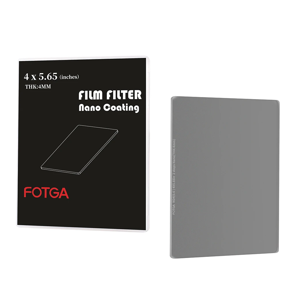 Fotga 4x5,65 квадратный ND-фильтр ND4/ND16/ND64/ND1000 4 мм квадратный фильтр нейтральной плотности с двусторонним покрытием оптический стеклянный фильтр