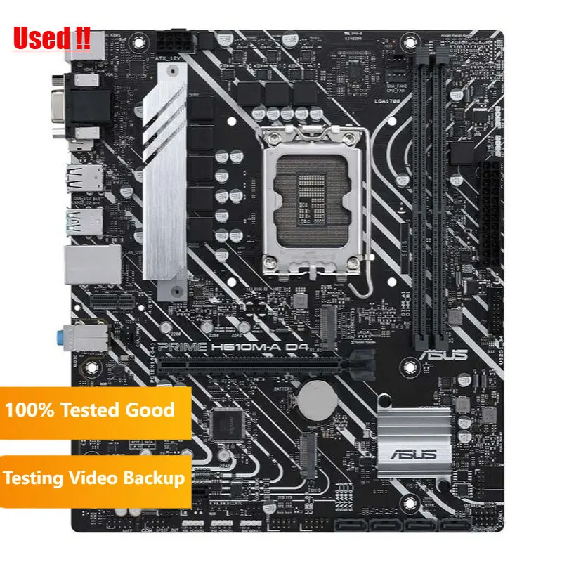 

NEW ASUS PRIME H610M-A D4 Motherboard Support 12th-Gen CPU DDR4 64GB PCIE4.0 Dual M.2 Socket Intel H610 ATX Desktop Motherboard