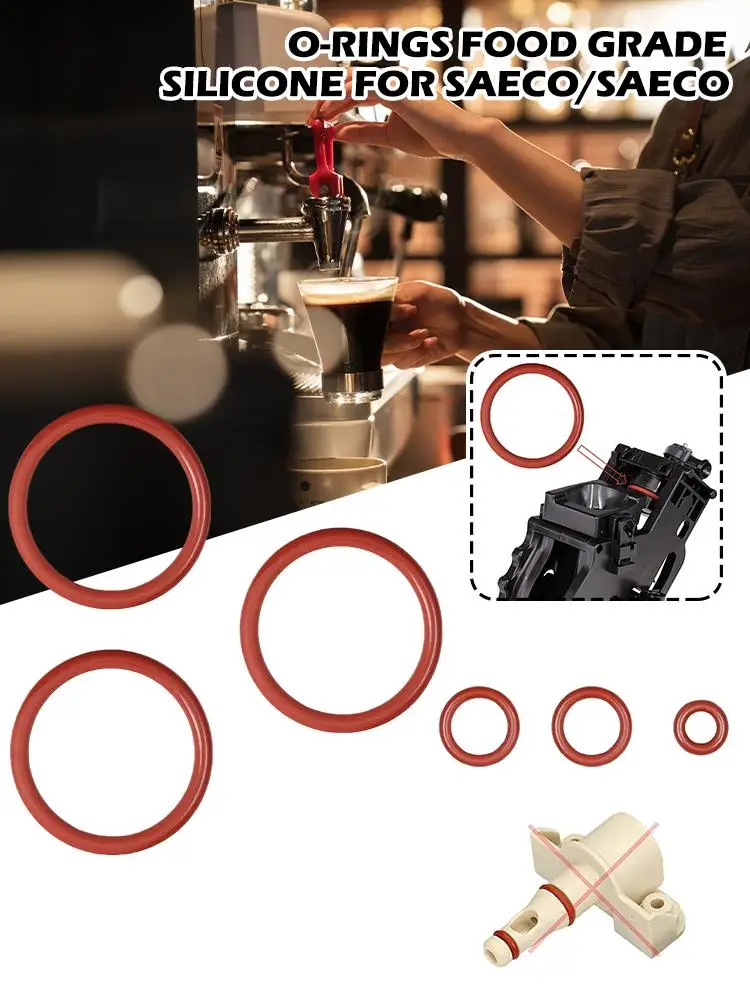 1/10/15 шт. уплотнительные кольца из пищевого силикона для Saeco/Saeco Odea, уплотнительная шайба, красная VMQ, ремонтная коробка, набор в ассортименте 1/10/15 шт. уплотнительные кольца из пищевого силикона для Saeco/Saeco Odea, уплотнительная шайба, красная VMQ, ремонтная коробка, набор в ассортименте