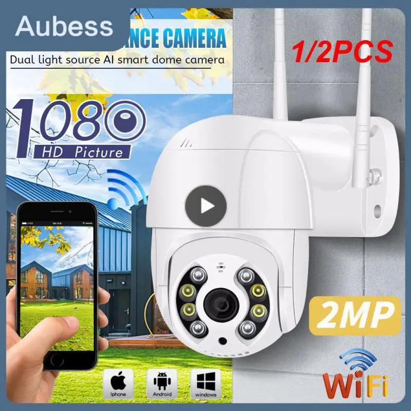

1/2PCS 8MP Wireless IP Camera Outdoor Security Wifi PTZ Camera 4MP Auto Tracking Video Surveillance CCTV Camera P2P iCsee APP