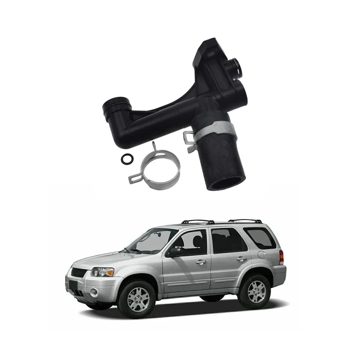 

Обводной шланг для охлаждающей жидкости YL8Z8548BL, для Ford Escape 2001 2002 2003 2004 V6, двигатель для MAZDA TRIBUTE 3,0-2001