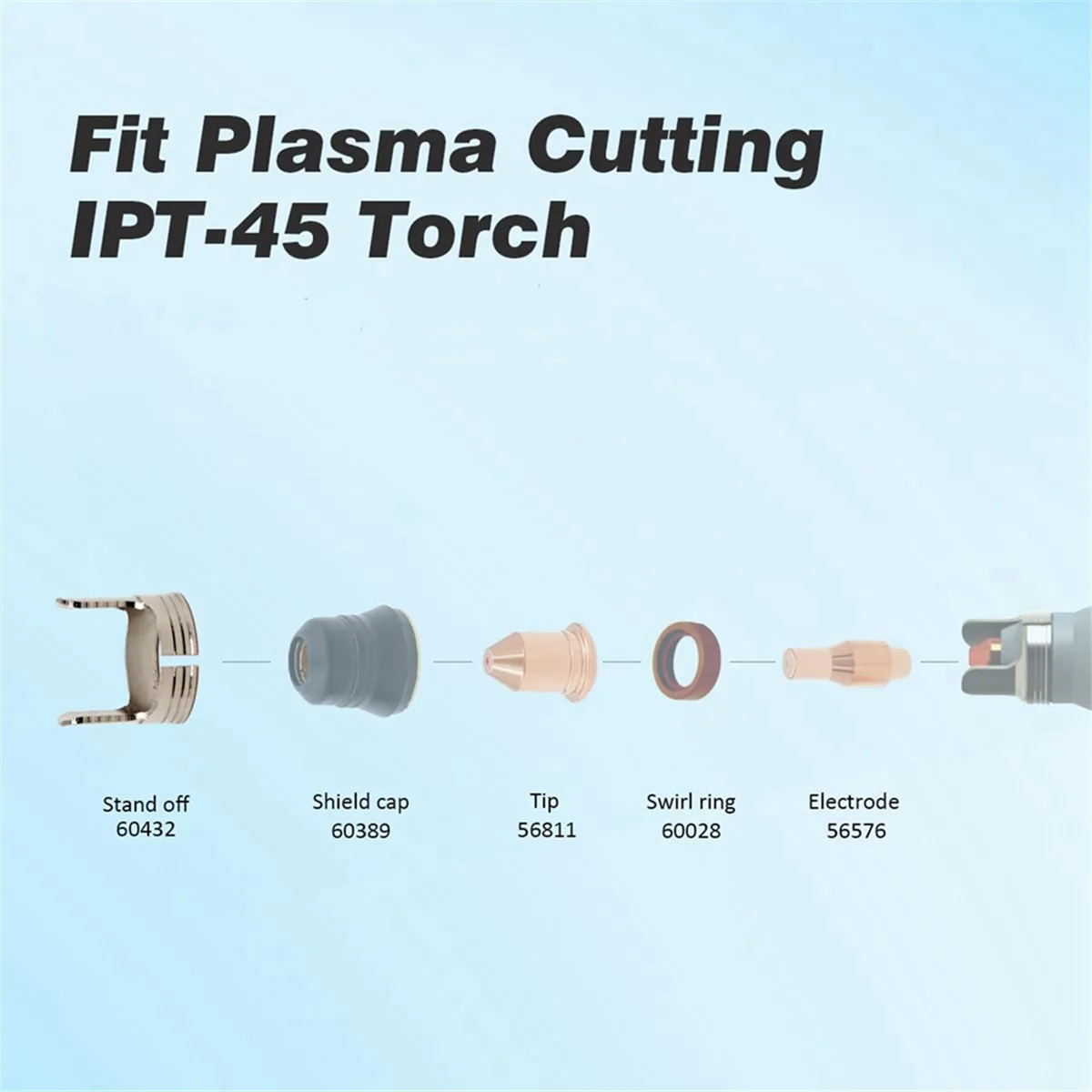 Расходные материалы для плазменной резки наконечник 56576 электрод 56811 56255 подходит