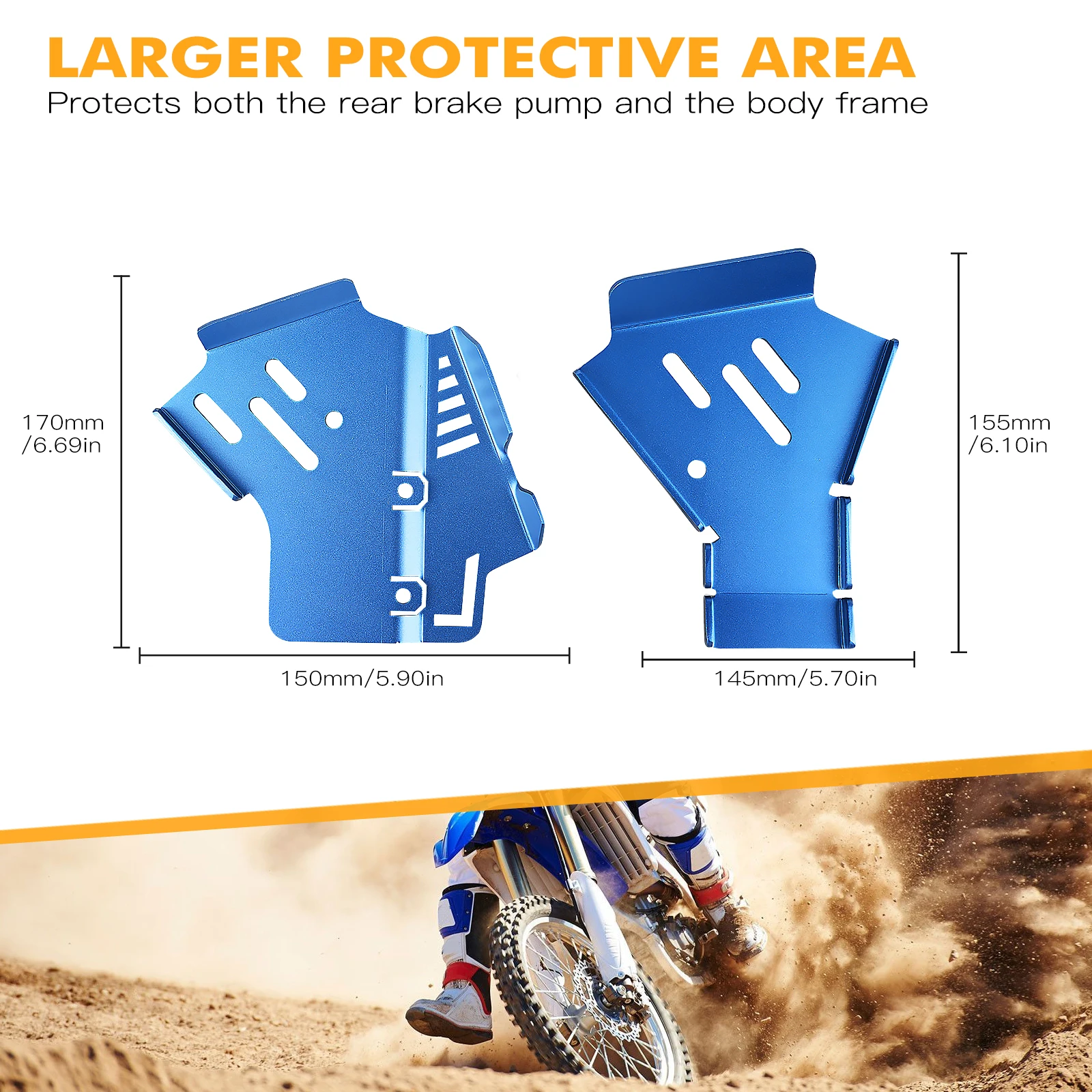 Защитный комплект алюминиевых каркасов для мотоцикла NICECNC для Yamaha YZ250 YZ 250 2005-2023 2022 2021 2020 2019+.