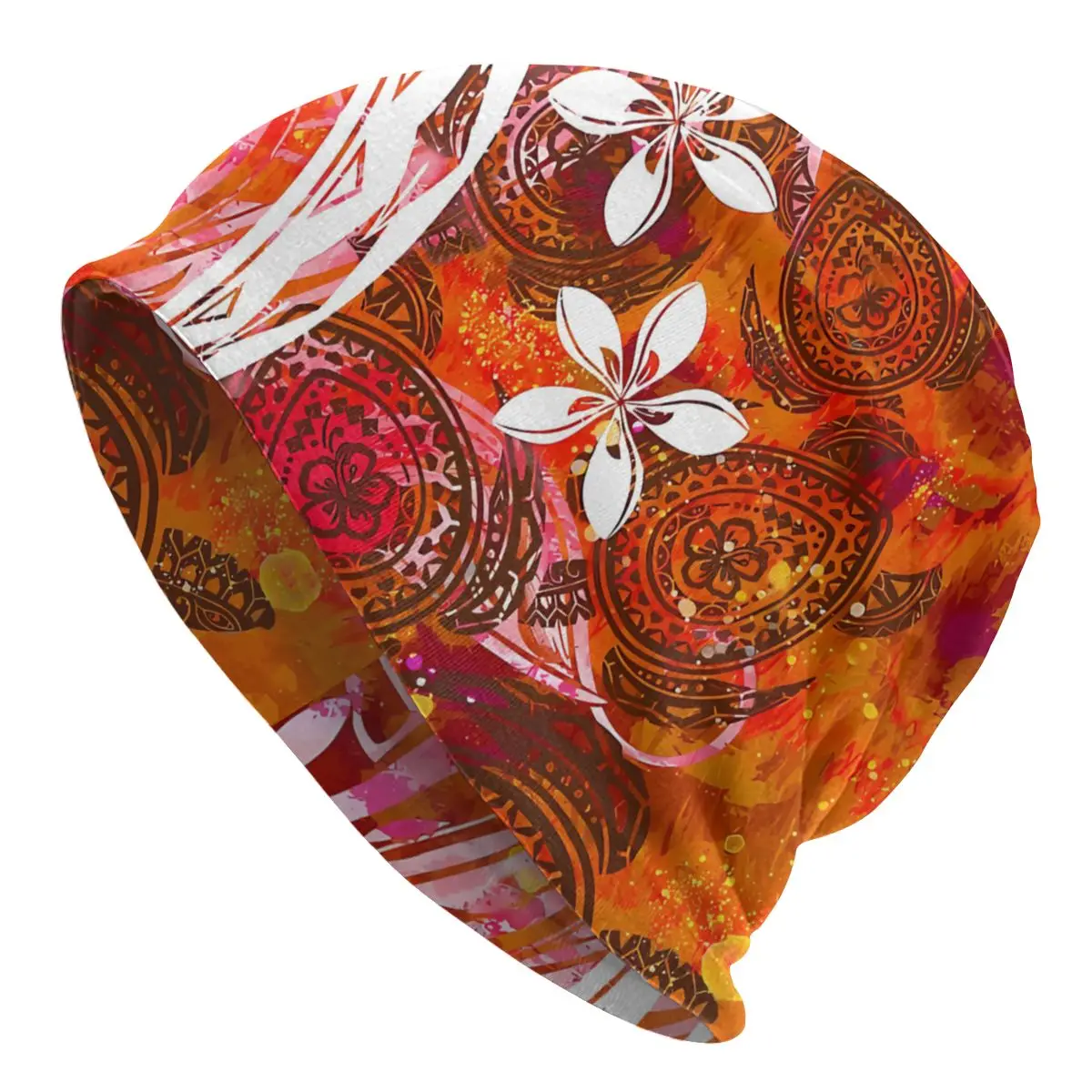 

Samoan Outdoor Thin Hats Hawaiian Polynesian Lava Ocean Honu Tribal Bonnet Special Skullies Beanies Caps