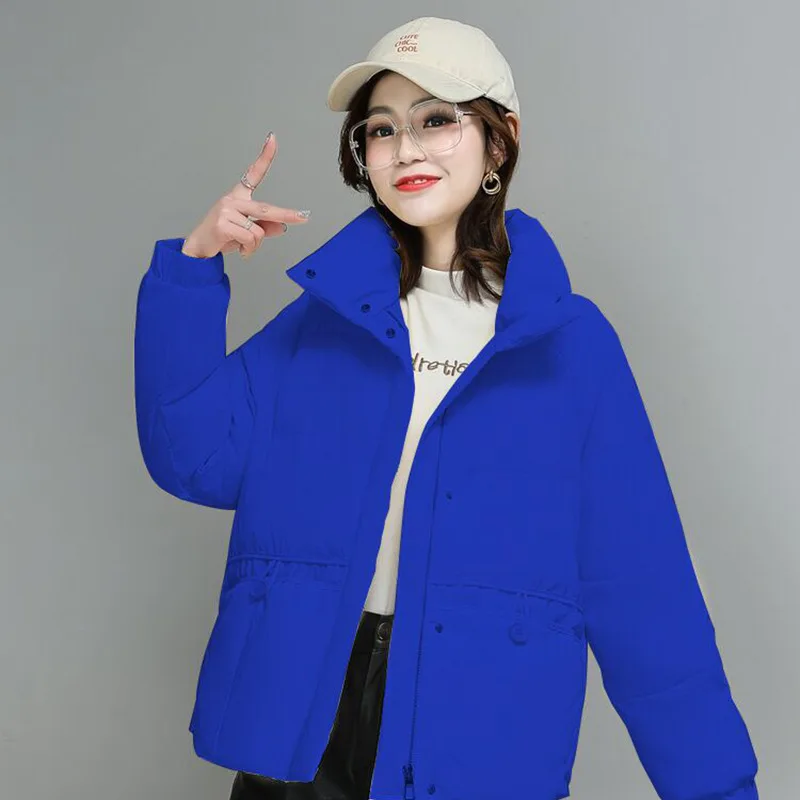 PinkyIsBlack 2022 New Autumn Winter Women's Short Jacket Stand Collar Bread Coat Windproof Cotton Padded Winter Women Clothing