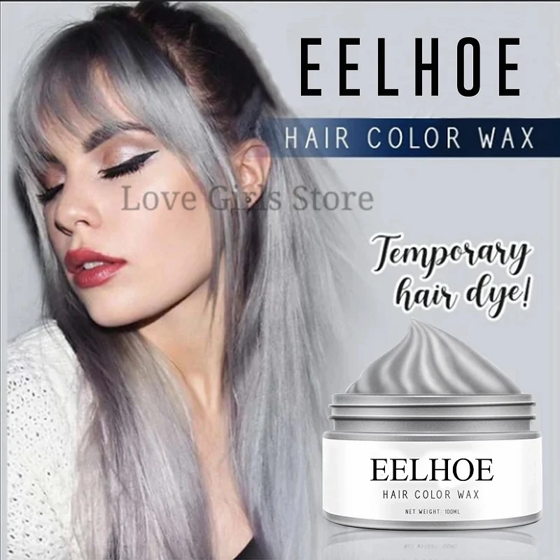 

Hair Coloring Dye Wax Styling Washable Natural Matte Hairstyle Strong Gel Cream Non-Greasy Hair Mud for Cosplay Party Women Men