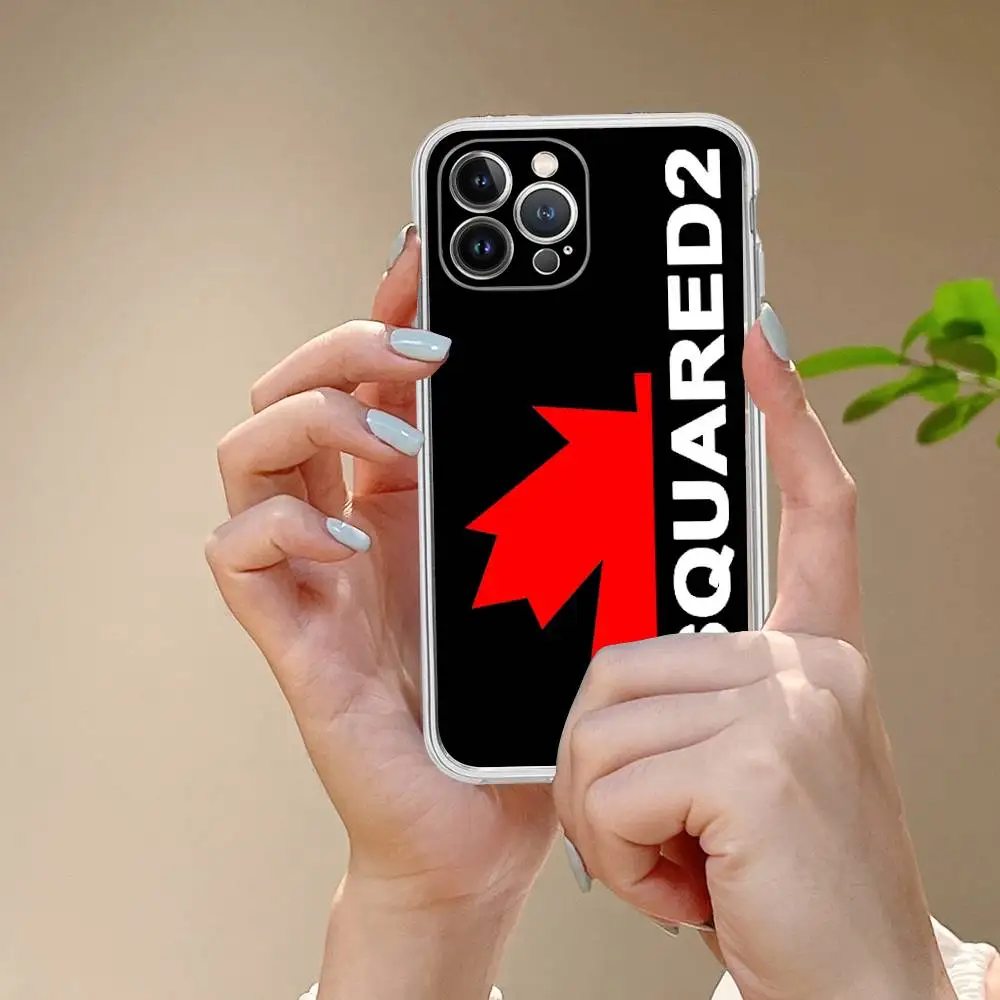 Фото Модный прозрачный чехол D-D-DsQuared2 для iPhone 17 Air 16 Pro Max 15 14 13 12 11 Plus, противоударный №5