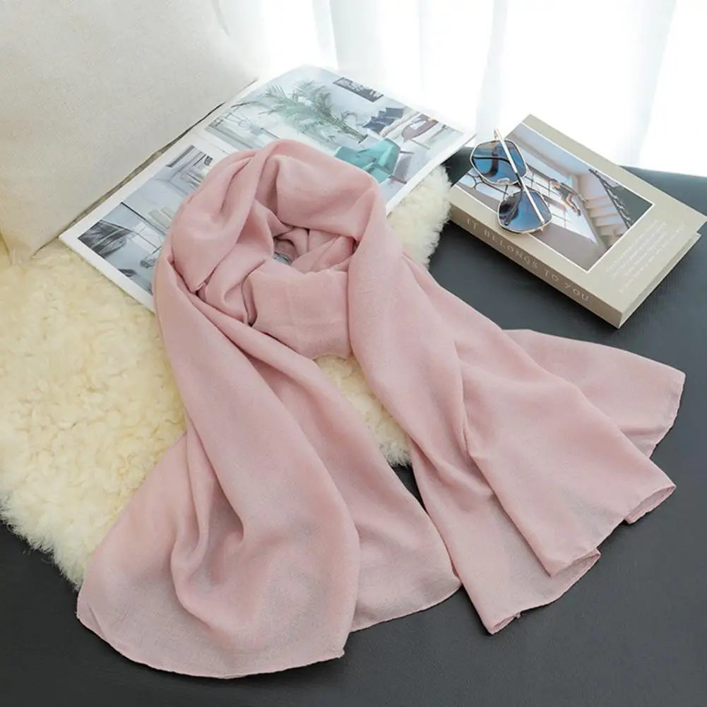 Удобный шарф стильный женский легкий летний коллекция больших пляжных газовых