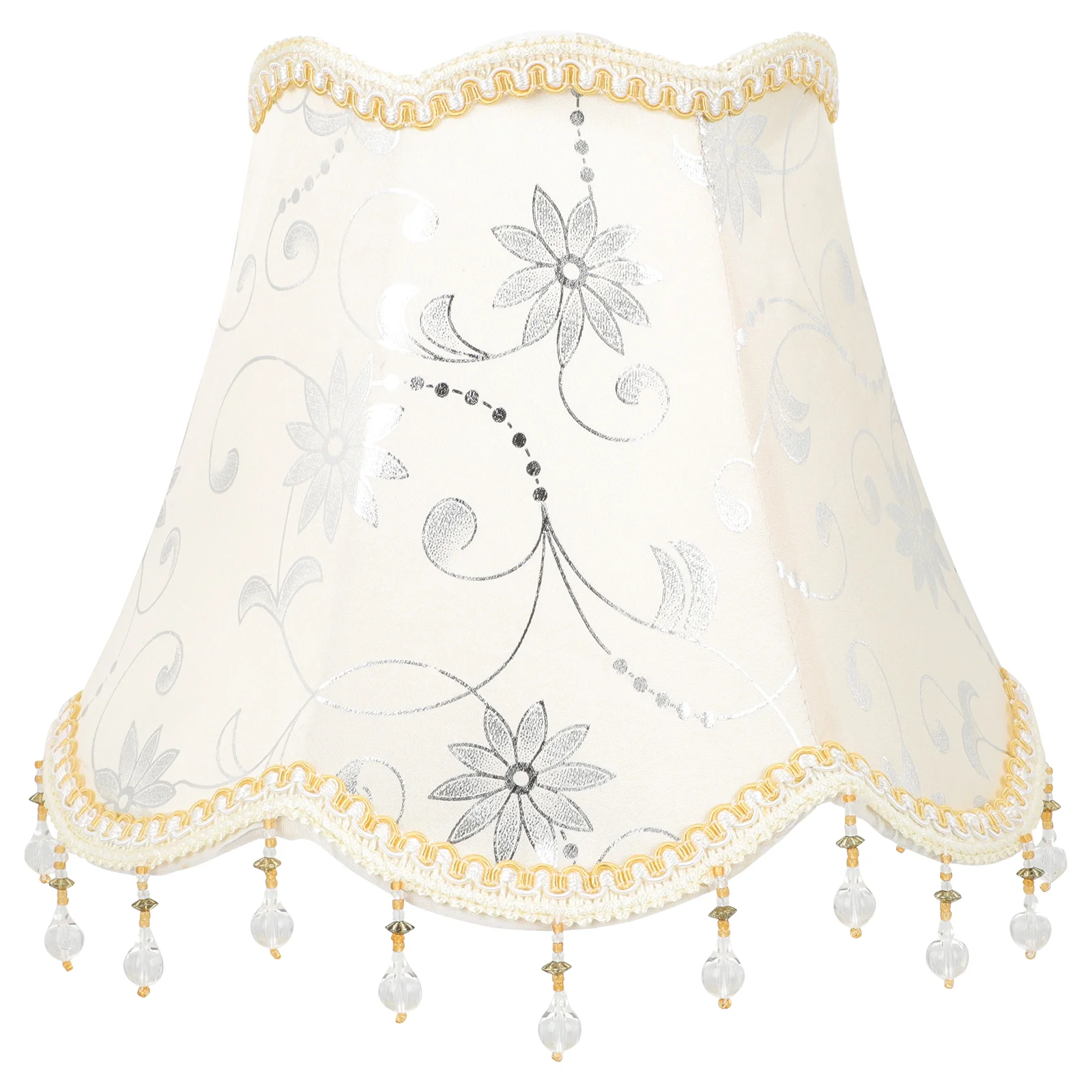 

Vintage Chandelier European Lampshade Cover Cloth Shades The Bell Lampshades Bedside Supply Light Covers Fixtures Table