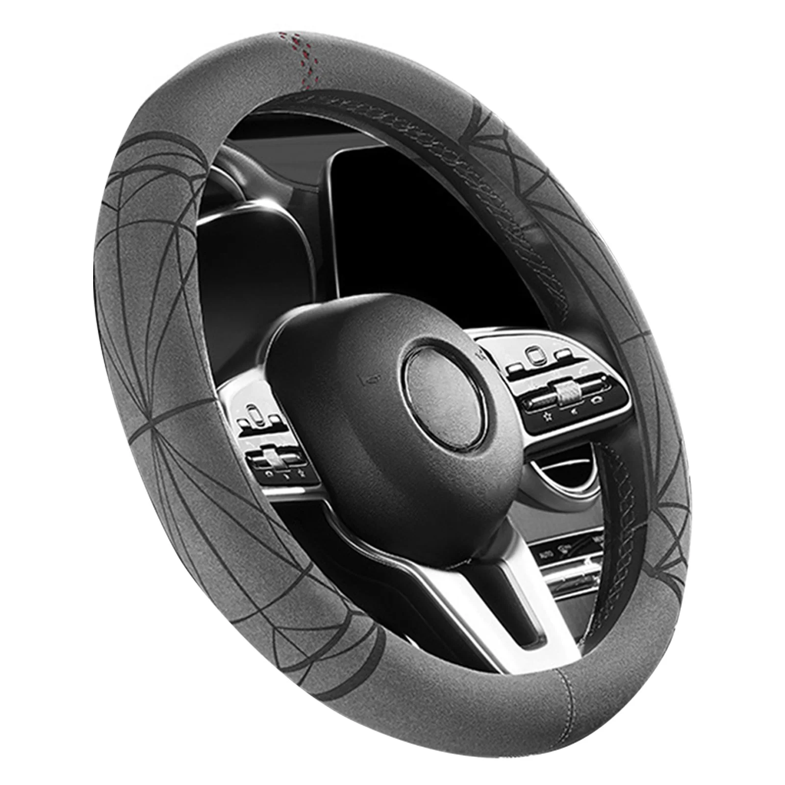 

Car Steering Wheel Cover Universal Auto Steering Wheel Protector Car Interior Decoration Accessories Breathable Anti-Slip