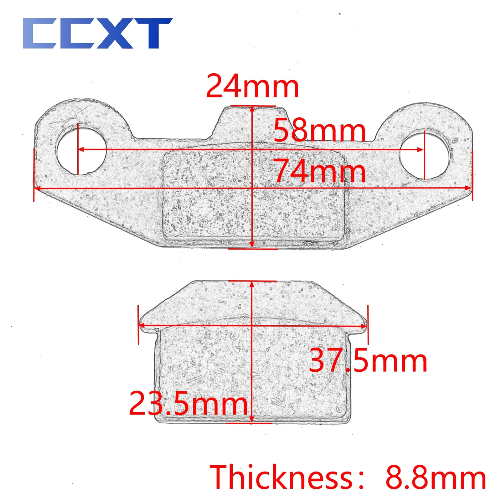Дисковые Тормозные колодки для мотоциклов квадроциклов тормозные 160cc 150cc 140cc 125cc