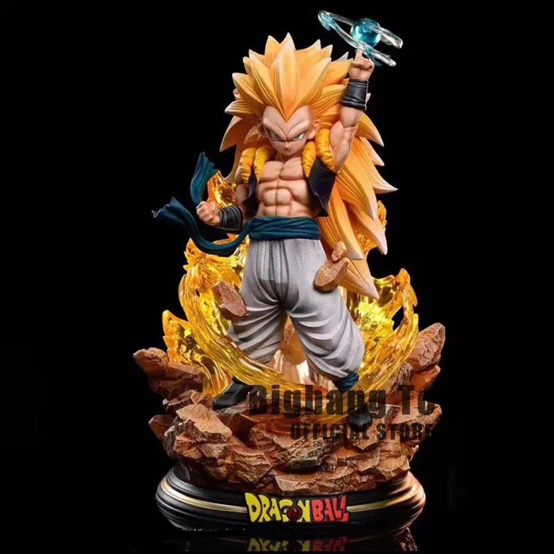 

22cm Dragon Ball Z Gotenks Figure SSJ3 PVC Action Figures GK Statue Collection Model Toys Gifts