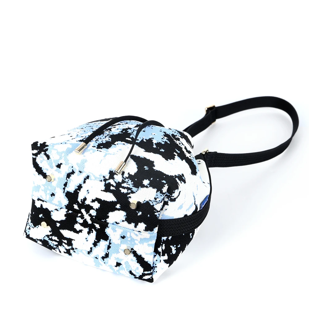 Новинка вязаная Регулируемая сумка через плечо экологически чистая женская для