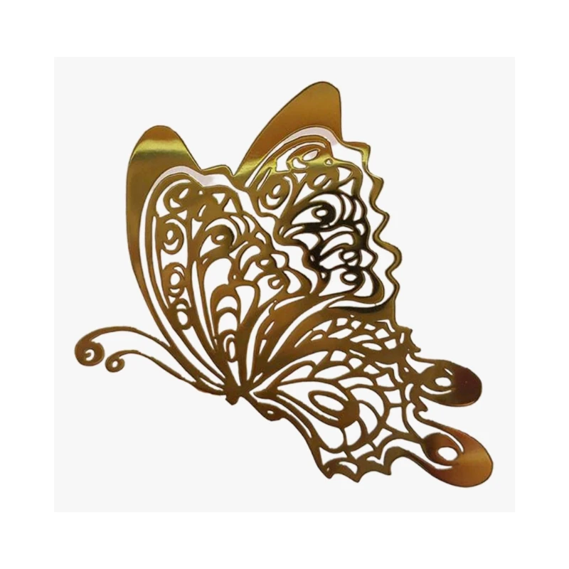 

652F 5Sheets Butterfly Metal Stickers Resin Mold Fillers Jewelry Making Material Epoxy Filling Materials Epoxy Resin Supplies