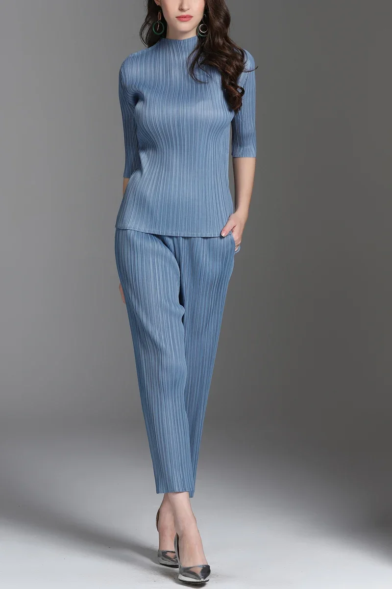 ГОРЯЧАЯ ПРОДАЖА модная складная футболка с половиной рукавов и высоким